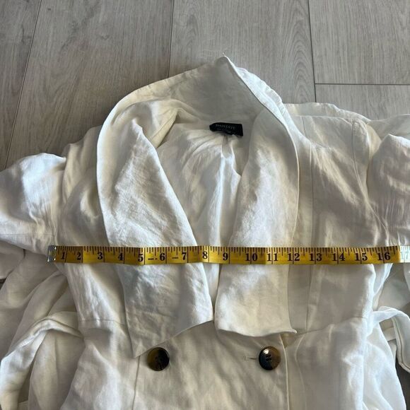 Bardot Linen Blend Shirt Dress size xs off white - Picture 5 of 9